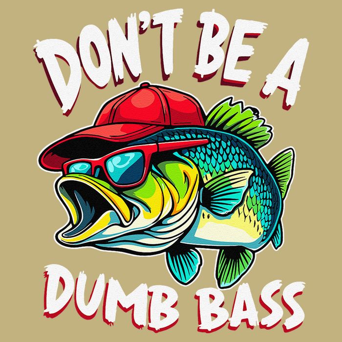 DonT Be A Dumb Bass Fishing Humor Fisherman Master Baiter .Png Cooling Performance Crew T-Shirt