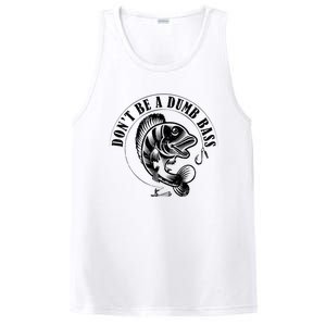 DonT Be A Dumb Bass Fishing Funny Adult Humor Quote PosiCharge Competitor Tank