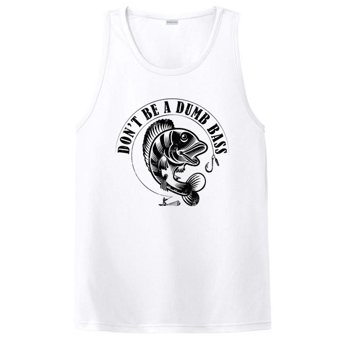 DonT Be A Dumb Bass Fishing Funny Adult Humor Quote PosiCharge Competitor Tank