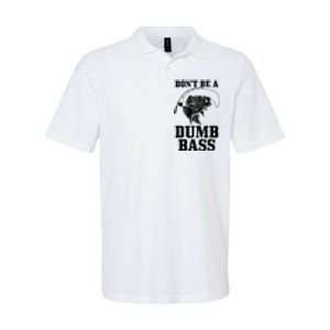 DonT Be A Dumb Bass Fishing Funny Fish Fisherman Softstyle Adult Sport Polo