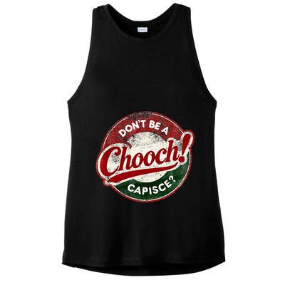 DonT Be A Chooch! Capisce Retro – Funny Italian American Ladies PosiCharge Tri-Blend Wicking Tank