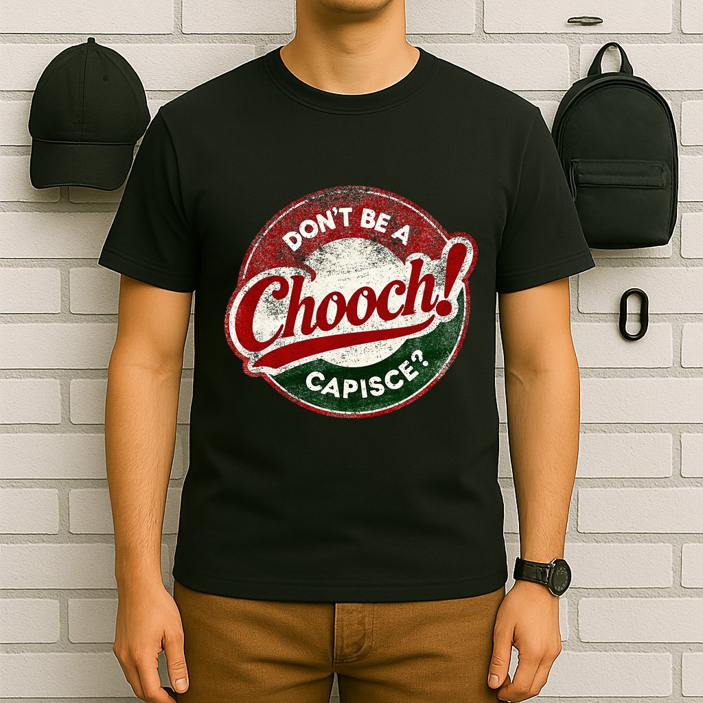 DonT Be A Chooch! Capisce Retro – Funny Italian American T-Shirt