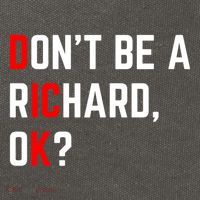 DonT Be A Richard Funny Dick Joke Meme Funny Gift Cotton Canvas Backpack