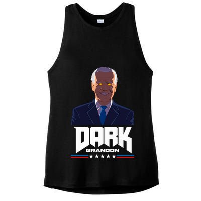 Dark Brandon Anti Joe Biden Ladies PosiCharge Tri-Blend Wicking Tank