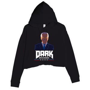 Dark Brandon Anti Joe Biden Crop Fleece Hoodie