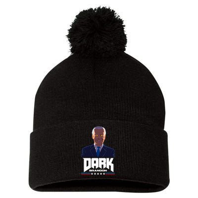Dark Brandon Anti Joe Biden Pom Pom 12in Knit Beanie