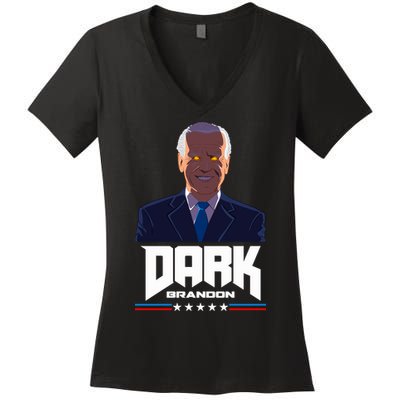 Dark Brandon Anti Joe Biden Women's V-Neck T-Shirt