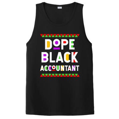 Dope Black Accountant African American Job Proud Profession PosiCharge Competitor Tank