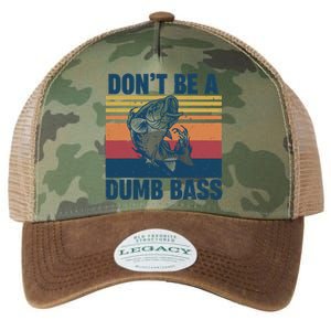 DonT Be A Dumb Bass Funny Fisherman Fishing Lover Legacy Tie Dye Trucker Hat