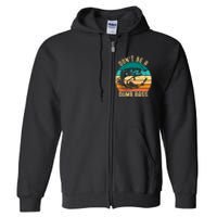 DonT Be A Dumb Bass Funny Fishing Joke Fisherman Full Zip Hoodie