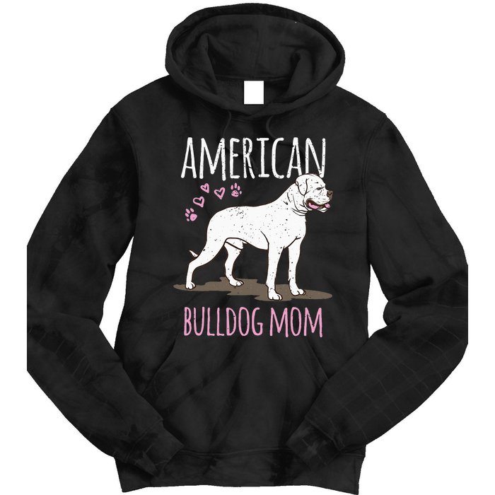 Dog breed American Bulldog Mama Bulldog Tie Dye Hoodie