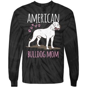 Dog breed American Bulldog Mama Bulldog Tie-Dye Long Sleeve Shirt