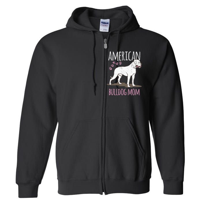 Dog breed American Bulldog Mama Bulldog Full Zip Hoodie