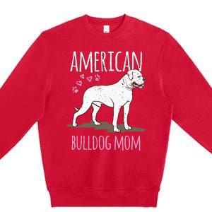 Dog breed American Bulldog Mama Bulldog Premium Crewneck Sweatshirt