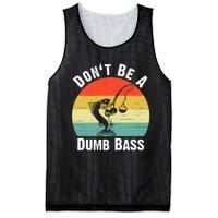 Dont Be A Dumb Bass Funny Fishing Dont Be A Dumb Bass Mesh Reversible Basketball Jersey Tank