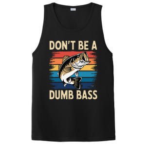 Don’T Be A Dumb Bass Retro Fishing Humor PosiCharge Competitor Tank