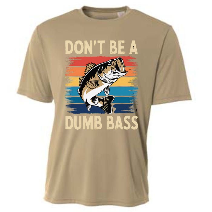 Don’T Be A Dumb Bass Retro Fishing Humor Cooling Performance Crew T-Shirt