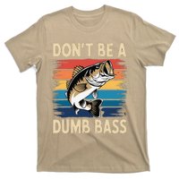 Don’T Be A Dumb Bass Retro Fishing Humor T-Shirt