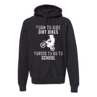 Dirt Bike Art Motocross Dirt Bike Rider Premium Hoodie