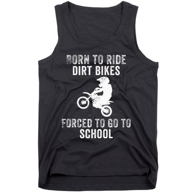 Dirt Bike Art Motocross Dirt Bike Rider Tank Top