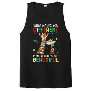 Different Beautiful Autism Awareness Puzzle Piece Giraffe PosiCharge Competitor Tank