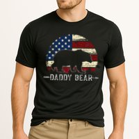 Daddy Bear American Flag 4th Of July Fathers Day Cooling Performance Crew T-Shirt