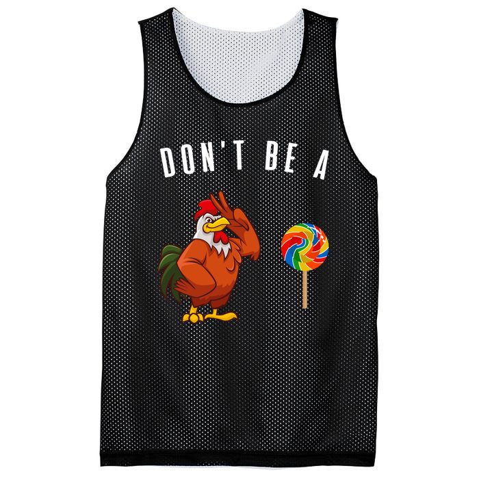 DonT Be A Sucker Funny Rooster Cock Gift Mesh Reversible Basketball Jersey Tank