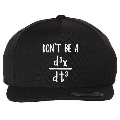 Don’T Be A Third Derivative Funny Math Calculus Humor Wool Snapback Cap