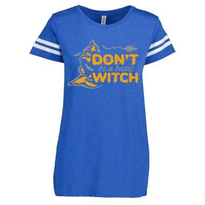 Dont Be A Basic Witch Witch Gift Enza Ladies Jersey Football T-Shirt