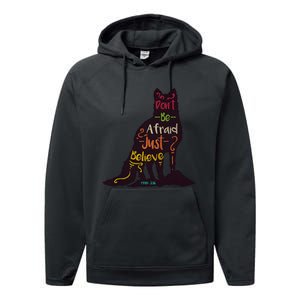 Don't Be Afraid Just Believe Performance Fleece Hoodie