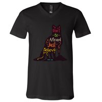 Don't Be Afraid Just Believe V-Neck T-Shirt