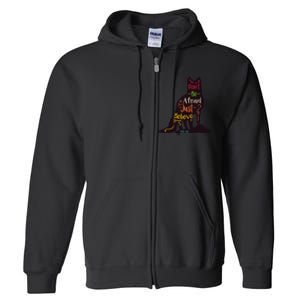 Don't Be Afraid Just Believe Full Zip Hoodie