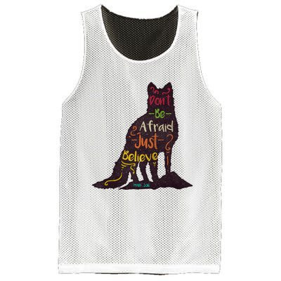 DonT Be Afraid Just Believe Mesh Reversible Basketball Jersey Tank