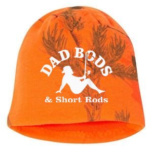 Dad Bods And Short Rods Funny Man Fishing Lovers Kati - Camo Knit Beanie