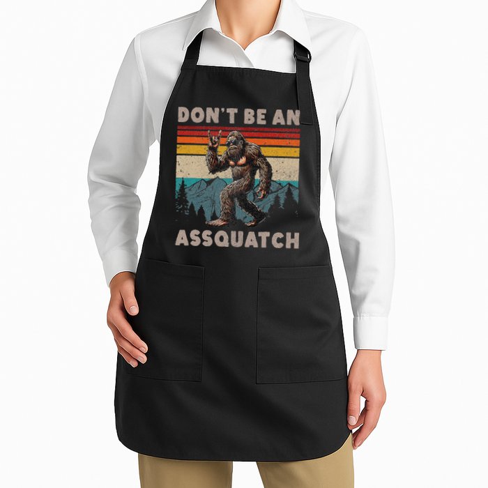 DonT Be An Assquatch Outdoor Sasquatch Funny Bigfoot Apron