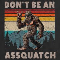 DonT Be An Assquatch Outdoor Sasquatch Funny Bigfoot Large Microfiber Waffle Golf Towel