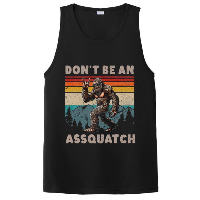 DonT Be An Assquatch Outdoor Sasquatch Funny Bigfoot PosiCharge Competitor Tank