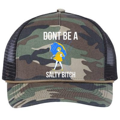 Dont Be A Salty Retro Rope Trucker Hat Cap