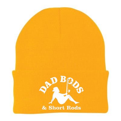 Dad Bods And Short Rods Funny Man Fishing Lovers Knit Cap Winter Beanie