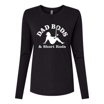 Dad Bods And Short Rods Funny Man Fishing Lovers Womens Cotton Relaxed Long Sleeve T-Shirt