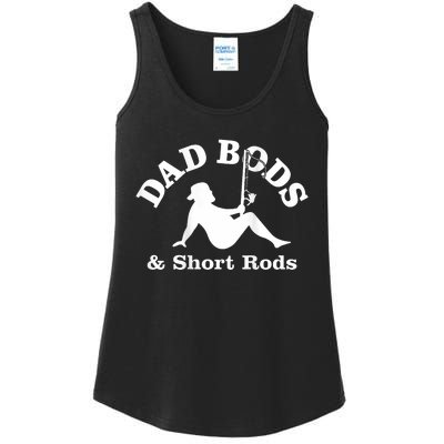 Dad Bods And Short Rods Funny Man Fishing Lovers Ladies Essential Tank