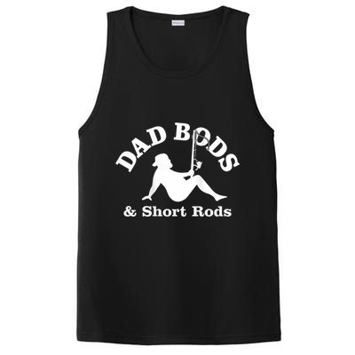 Dad Bods And Short Rods Funny Man Fishing Lovers PosiCharge Competitor Tank