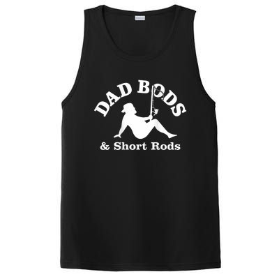 Dad Bods And Short Rods Funny Man Fishing Lovers PosiCharge Competitor Tank