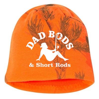 Dad Bods And Short Rods Funny Man Fishing Lovers Kati - Camo Knit Beanie