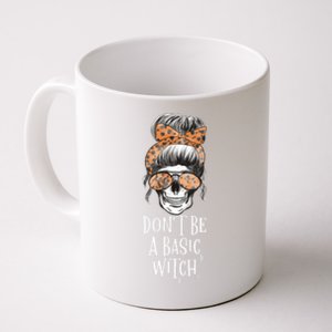 Dont Be A Basic Witch Halloween Skull Funny Great Gift Coffee Mug