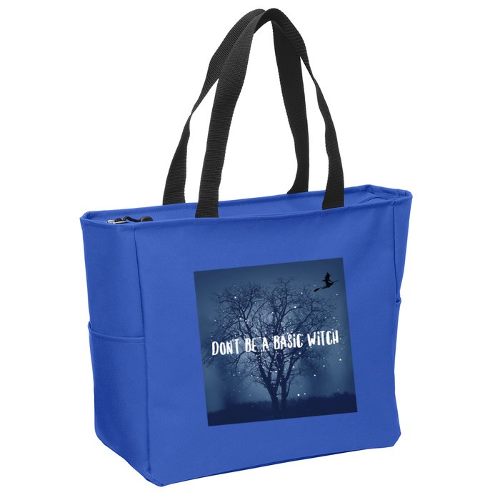 Dont Be A Basic Witch Funny Halloween Design Cool Gift Zip Tote Bag