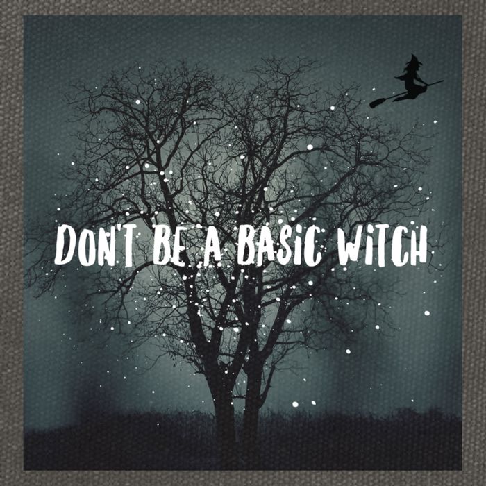 Dont Be A Basic Witch Funny Halloween Design Cool Gift Cotton Canvas Backpack