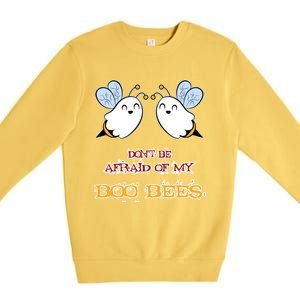 DonT Be Afraid Of My Boo Bees Halloween Gift Premium Crewneck Sweatshirt