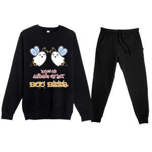 DonT Be Afraid Of My Boo Bees Halloween Gift Premium Crewneck Sweatsuit Set