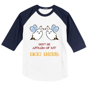 DonT Be Afraid Of My Boo Bees Halloween Gift Baseball Sleeve Shirt